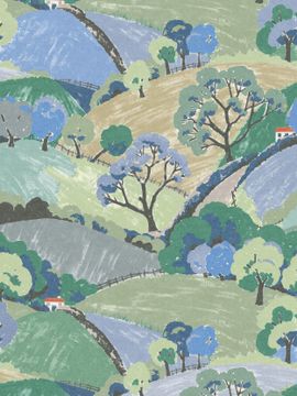 Hills and Trees 9623W by Borastapeter - view 2