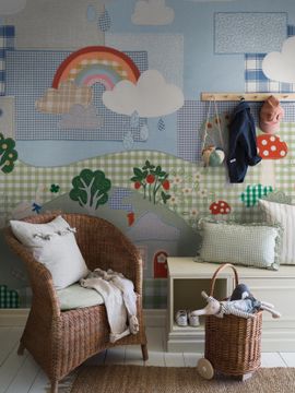 Cottage Patchwork 9869W by Borastapeter - view 2