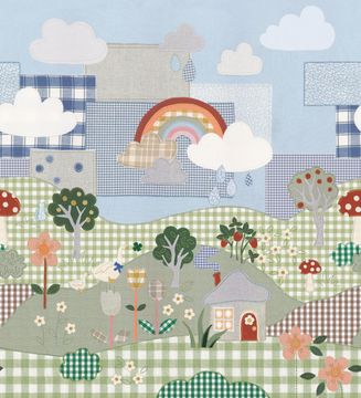 Cottage Patchwork 9869W by Borastapeter - view 4