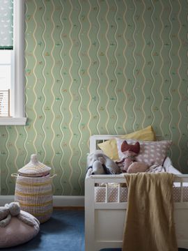 Wavy Stripe Animals 9872W by Borastapeter - view 3