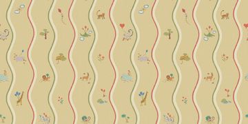Wavy Stripe Animals 9873W by Borastapeter - view 4