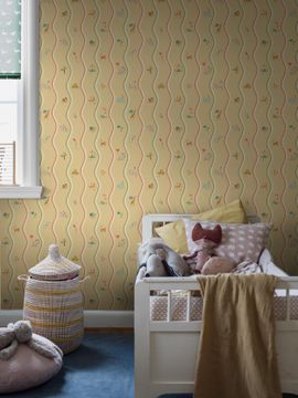Wavy Stripe Animals 9873W by Borastapeter - view 3