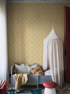 Wavy Stripe Animals 9873W by Borastapeter - view 5