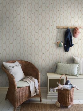 Wavy Stripe Animals 9874W by Borastapeter - view 2