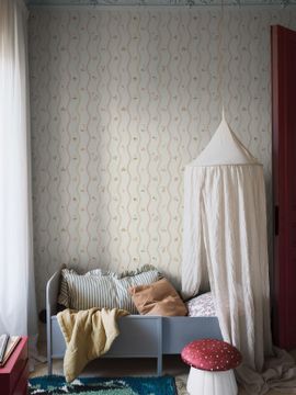 Wavy Stripe Animals 9874W by Borastapeter - view 5