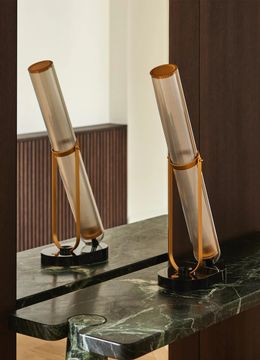 LA LAMPE FRECHIN - LED glass, aluminium and marble table lamp by DCWéditions - view 7