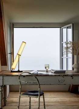 LA LAMPE FRECHIN - LED glass, aluminium and marble table lamp by DCWéditions - view 9