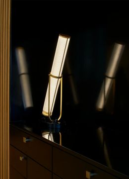 LA LAMPE FRECHIN - LED glass, aluminium and marble table lamp by DCWéditions - view 8