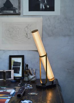 LA LAMPE FRECHIN - LED glass, aluminium and marble table lamp by DCWéditions - view 4