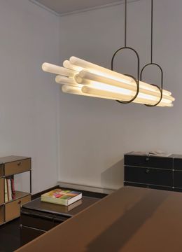 NL12 - Borosilicate glass pendant lamp by DCWéditions - view 6