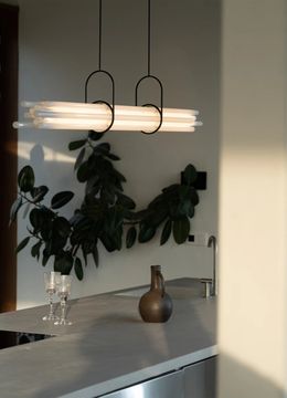 NL12 - Borosilicate glass pendant lamp by DCWéditions - view 4