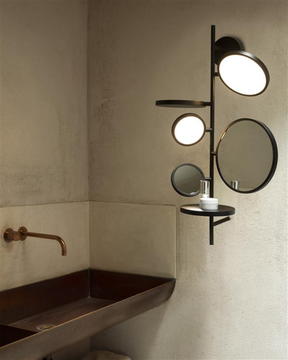 TELL ME STORIES - Mirror with integrated lighting and shelfs by DCWéditions - view 7