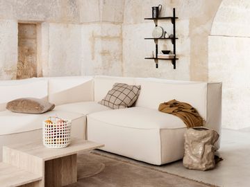 Catena Sofa Connect Corner L200 - Rich Linen - Natural by Ferm Living - view 4