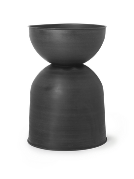 Hourglass Pot - Large - Black by Ferm Living - view 5