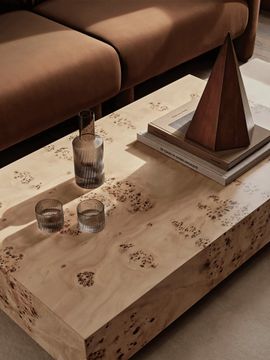 Ripple Low Glasses - Set of 4 & Carafe Gift Set - Smoked Grey by Ferm Living - view 3