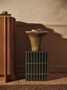Evio Vase - Large - Elm Green by Ferm Living - view 4