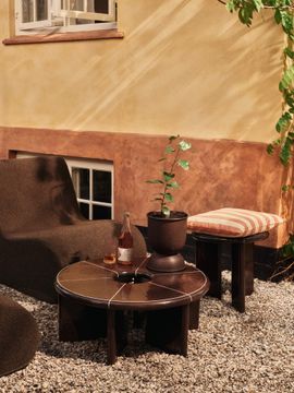 Deya Side Table - Chestnut Brown by Ferm Living - view 7