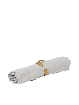 Holly Leaf Napkin Rings - Set of 4 - Brass by Ferm Living - view 7