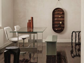 Lager Dining Table - 200 x 90 - Glass/Aluminium by Ferm Living - view 6