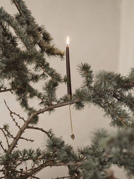 Dipped Candles - Set of 8 - Brown by Ferm Living - view 4