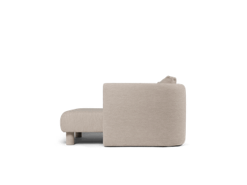 Dase Sofa Chaise Longue Right - Soft Bouclé - Natural by Ferm Living - view 8
