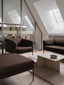 Turn Pouf - Hallingdal - Dark Brown by Ferm Living - view 6
