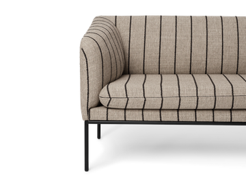 Turn Sofa 2-seater - Pasadena - Sand/Black by Ferm Living - view 3
