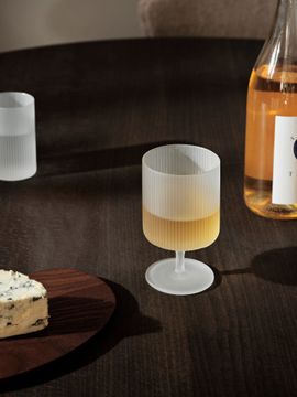 Ripple Wine Carafe & Wine Glasses - Set of 2 - Gift Set - Frosted by Ferm Living - view 5
