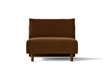 Dase Sofa Center - Rich Velvet - Soft Brown by Ferm Living - view 3