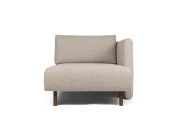 Dase Sofa Chaise Longue Right - Soft Bouclé - Natural by Ferm Living - view 6