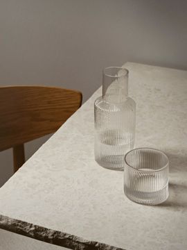 Ripple Carafe Set - Small - Clear by Ferm Living - view 4