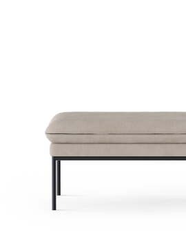 Turn Pouf - Cotton Linen - Natural by Ferm Living - view 3