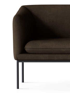 Turn Sofa 3-seater - Hallingdal - Dark Brown by Ferm Living - view 5