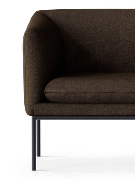 Turn 1-Seater - Hallingdal - Dark Brown by Ferm Living - view 7
