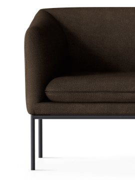 Turn Sofa 2-seater - Hallingdal - Dark Brown by Ferm Living - view 7