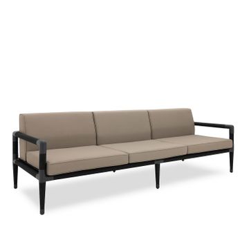 Marina 3 Seat Sofa - Black by Indian Ocean - view 6