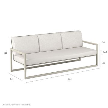 Ninix Lounge Three Seat Sofa by Indian Ocean - view 4