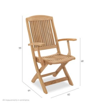 Burnham Folding Carver Chair by Indian Ocean - view 2