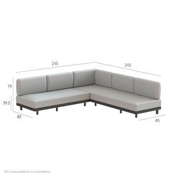 Alura Lounge Sofa Set Three by Indian Ocean - view 5