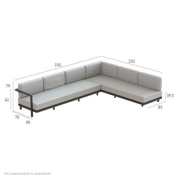 Alura Lounge Sofa Set Nine by Indian Ocean - view 8