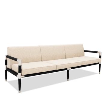 Marina 3 Seat Sofa - Black by Indian Ocean - view 2