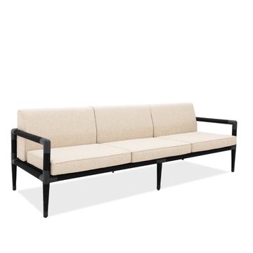 Marina 3 Seat Sofa - Black by Indian Ocean - view 3