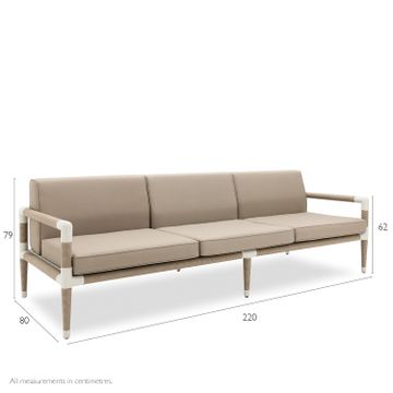 Marina 3 Seat Sofa - Black by Indian Ocean - view 7