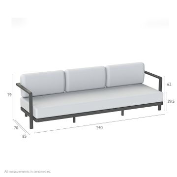 Alura Lounge 3 Seat Sofa by Indian Ocean - view 6