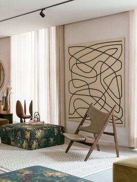 Knitting Lounge Chair, Leather by Audo Copenhagen - view 7
