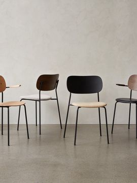 Co Dining Chair, Black steel, Veneer by Audo Copenhagen - view 3