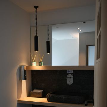 Tubelum on round base suspension by Authentage Lighting - view 3