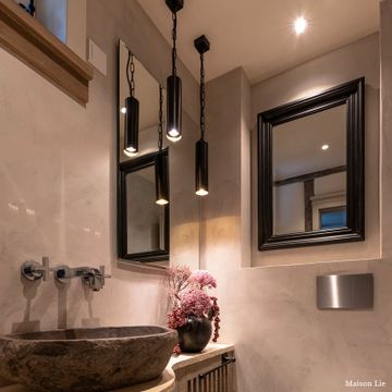 Tubelum on square base suspension by Authentage Lighting - view 2