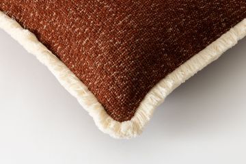 Bowie Square Fringe Cushion Ginger by Jardan - view 2