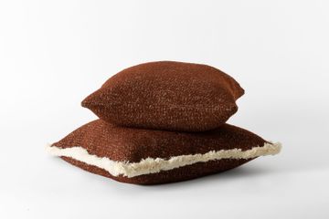 Bowie Square Fringe Cushion Ginger by Jardan - view 3